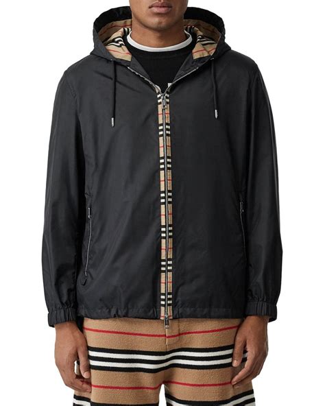 mens burberry windbreaker|burberry winter jacket men.